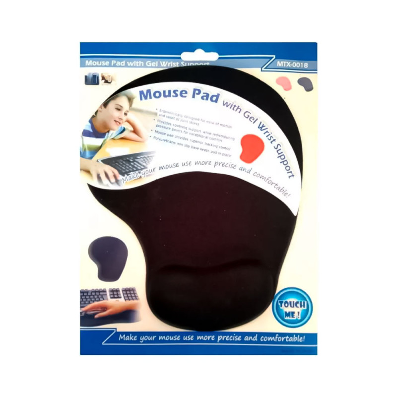 Mouse Pad Anatómico Con Gel En Soporte De Muñeca - Imagen 4