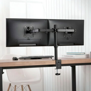 Alternative view of Soporte Universal Mesa Brazo Doble Para 2 Monitores 13" -