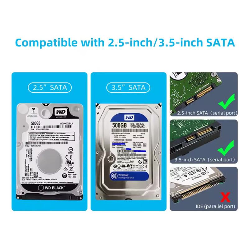 Carcasa Externa Usb 3.0 3.5 Hdd Alta Velocidad 5gbps - Imagen 3