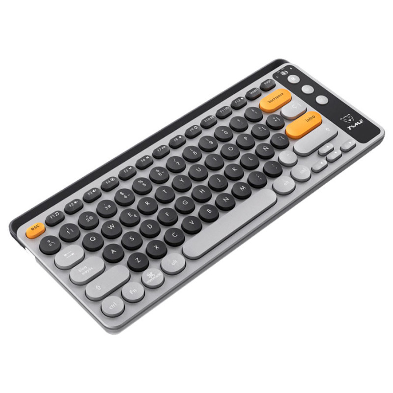 Teclado Español Inalambrico Bluetooth Recargable - Imagen 4