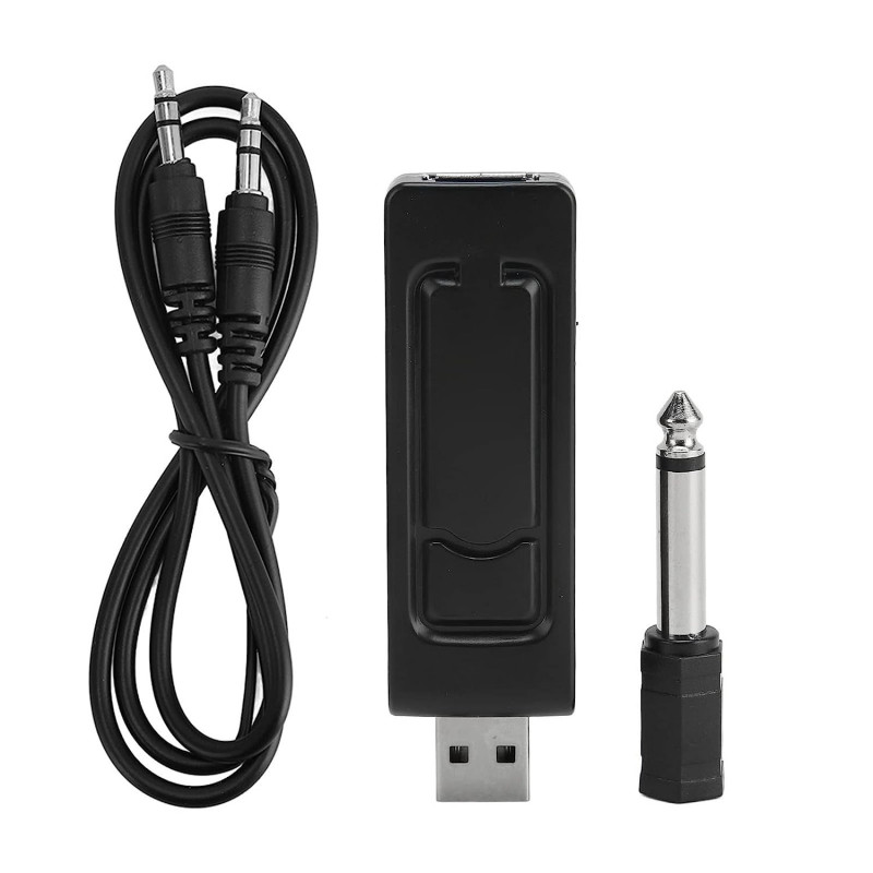 Microfono Inalambrico A Pilas Coneccion USB Cable Plug 3.5mm - Imagen 6