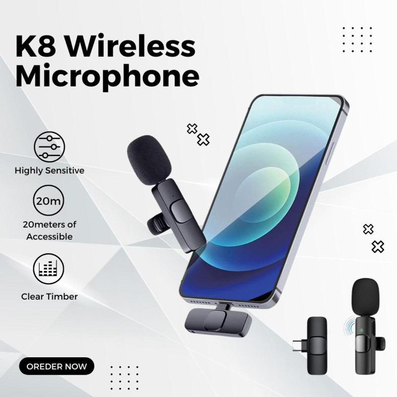 Microfono Corbatero Inalambrico Para Celular Entrada Lightning - Imagen 3