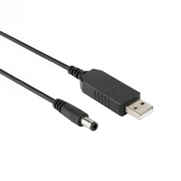 Alternative view of Cable USB BOOST 1A Pin Macho 5.5mm*2.1mm Conversor 5V A