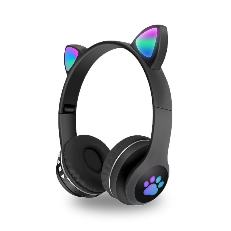 Auriculares Bluetooth Patitas Luz Led Orejas de - Imagen 4