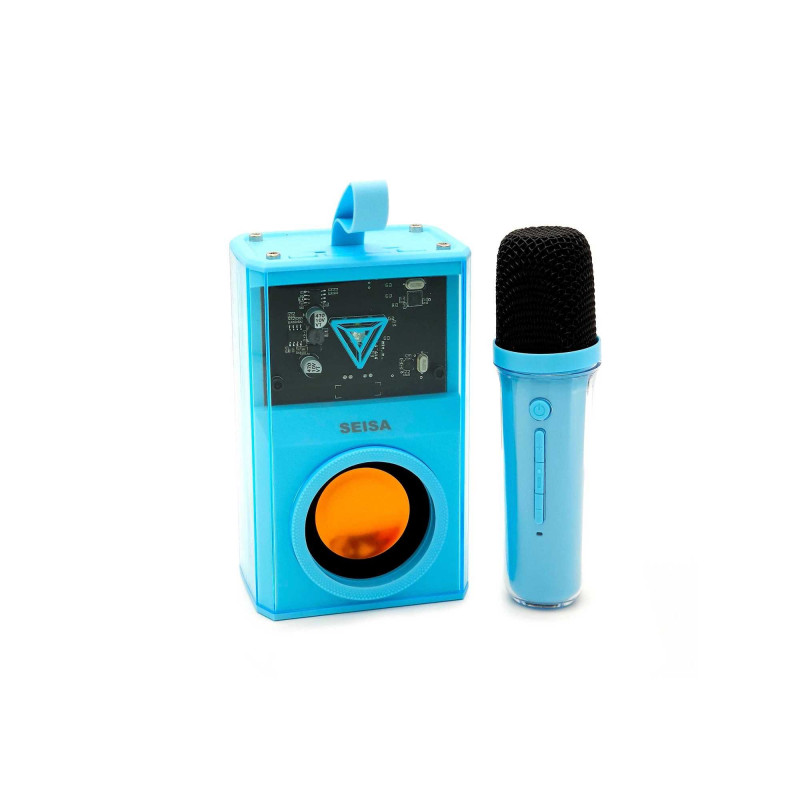 Parlante BT 10w + Microfono Con Efectos De Voz Para Karaoke - Imagen 5