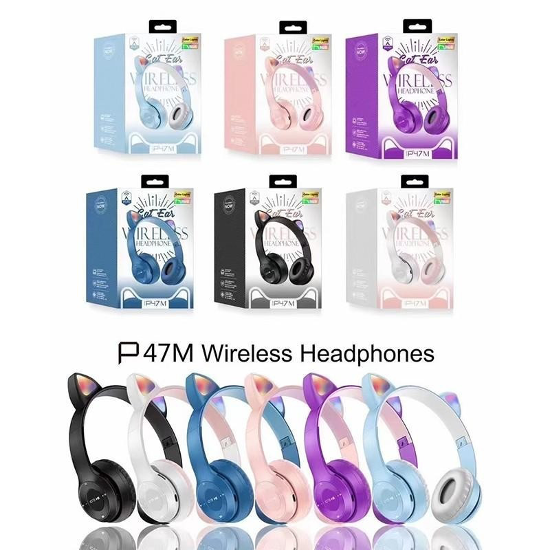 Auricular Bluetooth Orejas Gato Luz - Imagen 5