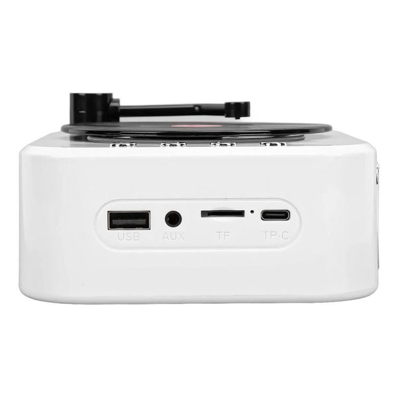 Parlante Bluetooth Recargable Estilo Tocadiscos Varios - Imagen 5