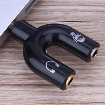 Alternative view of Adaptador Y Splitter De Auricular Mic Trrs Macho A 2