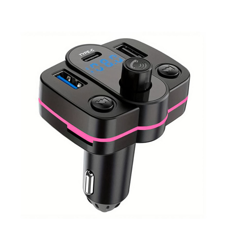 Transmisor FM MP3 Multifunción Para Coche Con Bluetooth y LED - Imagen 4