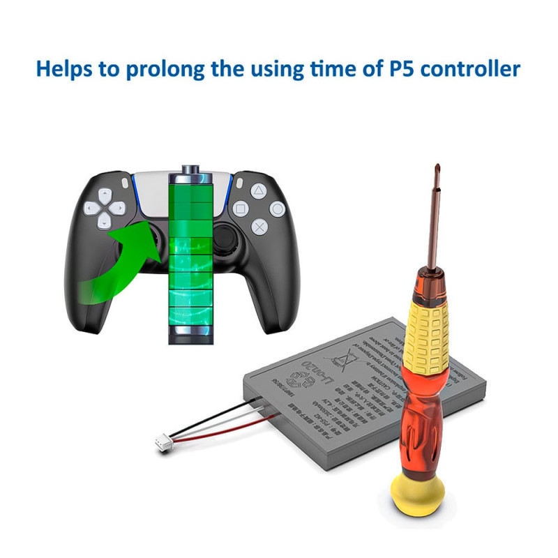 Bateria Repuesto Para Joystick Control De Ps5 + - Imagen 3