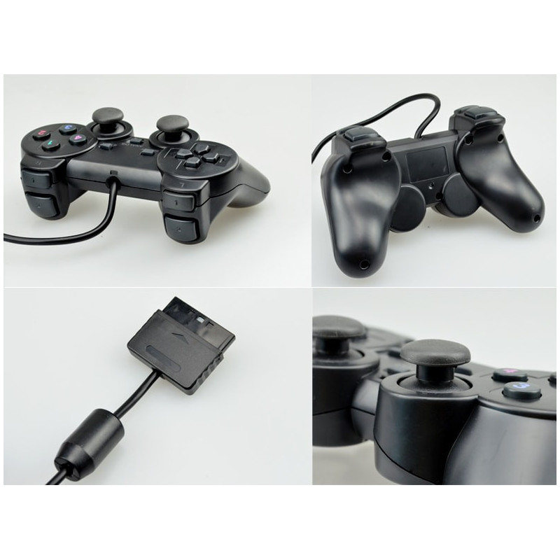 Joystick Ps2 Con Cable Blister Amarillo Analogico - Imagen 5