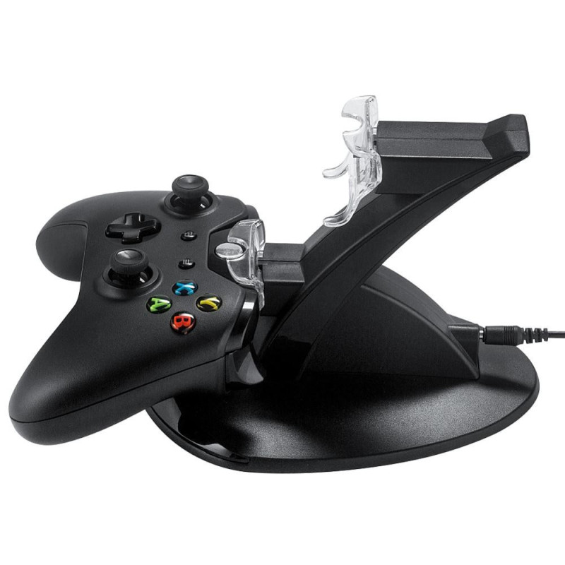 Base Cargador Soporte Doble Joystick Xbox One Juegos - Imagen 4
