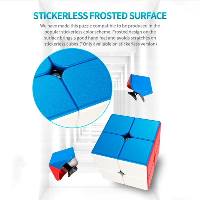 Cubo Moyu 2x2x2 Stickerless Speedcube Cubo Rubik Dos Por Dos - Imagen 5