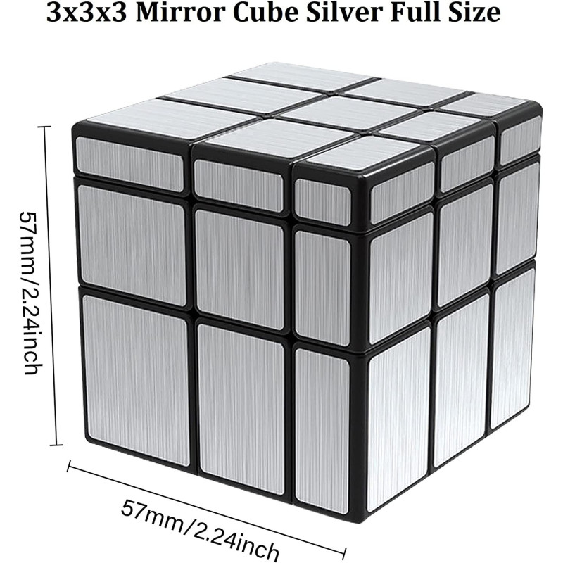 Cubo Rubik Moyu Mei Long Mirror Cube 3x3x3 Dorado Espejado Cubo - Imagen 5