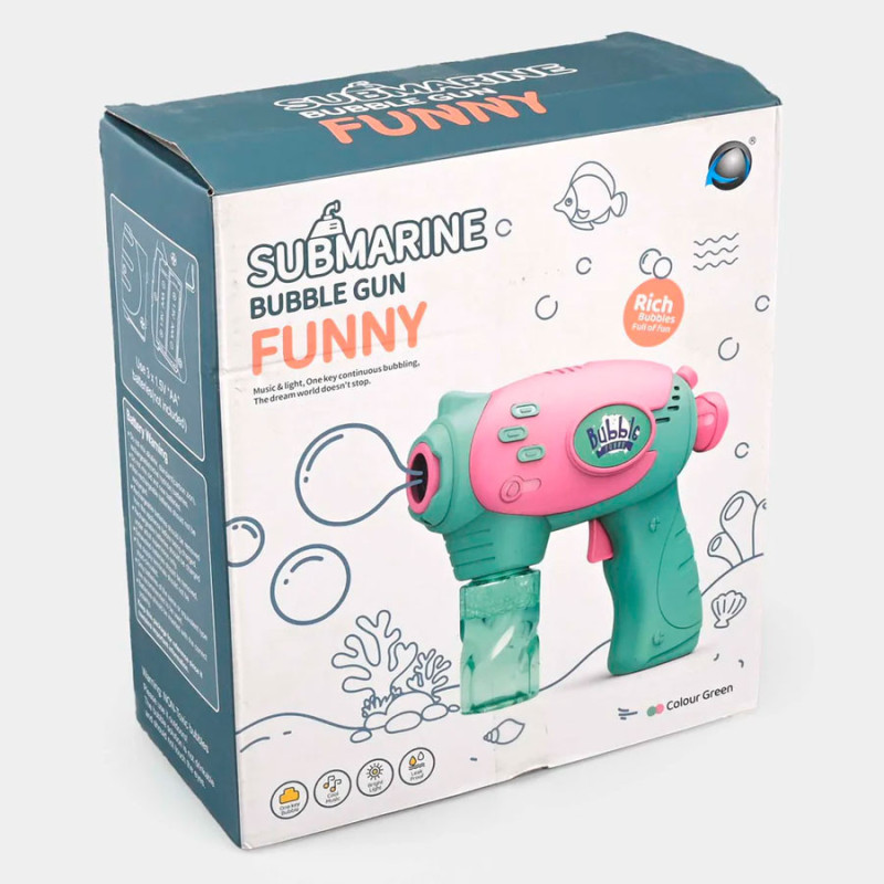 Pistola Burbujero Bubble Gun Raptor A Pilas Con Botella De - Imagen 11
