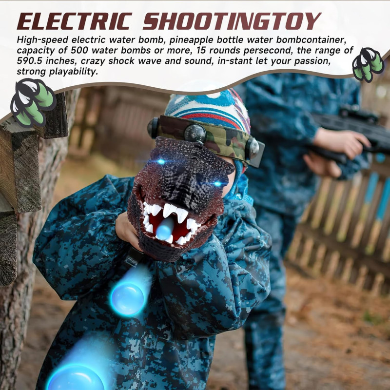 Pistola dinosaurio lanzador de esferas hidrogel - Imagen 10