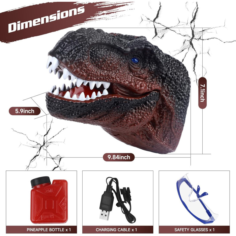 Pistola dinosaurio lanzador de esferas hidrogel - Imagen 6