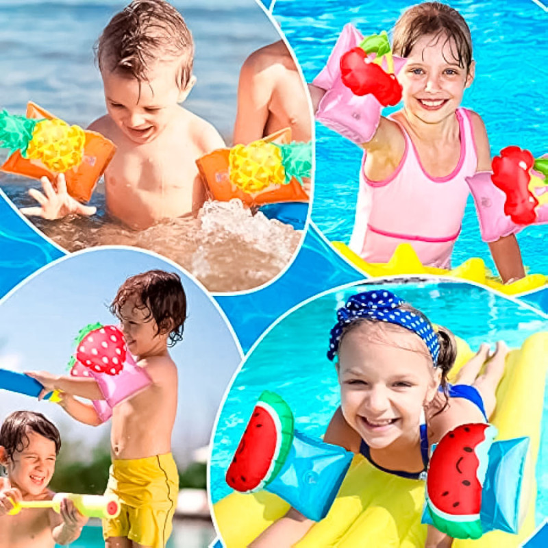 Brazaletes De Natación Infantil Anillos Flotantes Flotadores - Imagen 3