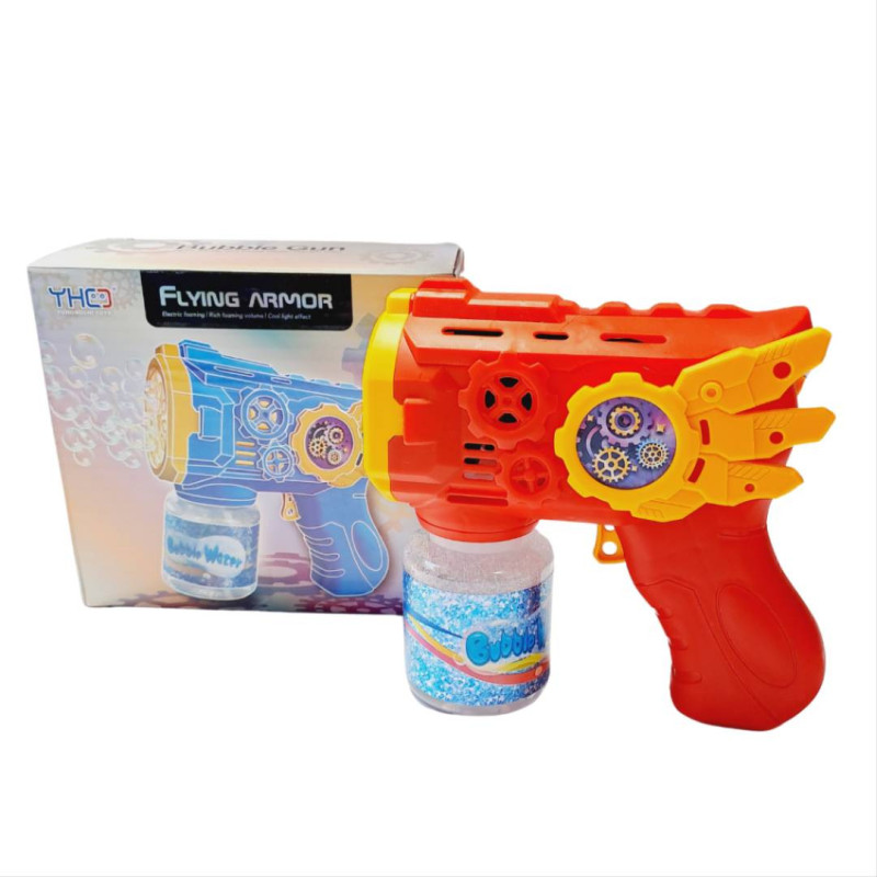 Pistola Burbujero Automatico A Pilas Con Solucion Para - Imagen 6
