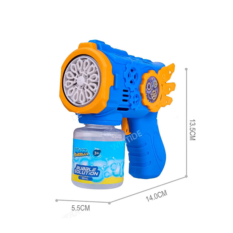 Pistola Burbujero Automatico A Pilas Con Solucion Para - Imagen 4