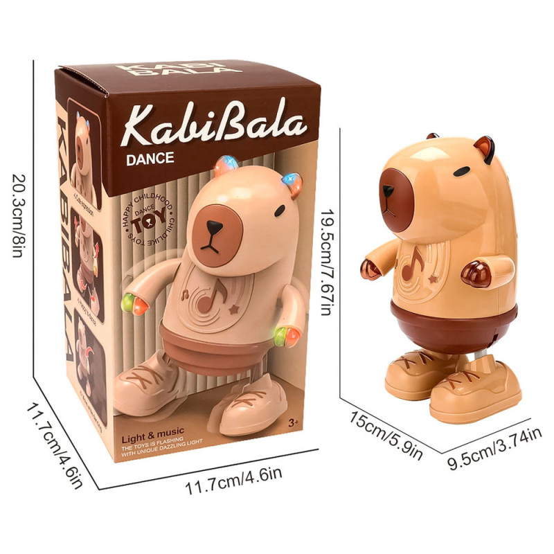 Muñeco Capibara Dance Bailarin Con Música Y Luces A - Imagen 3