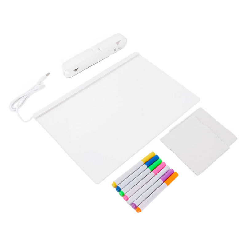 Pizarron Magico LED 30x40cm Pizarra Colores Luminosos 7 - Imagen 4