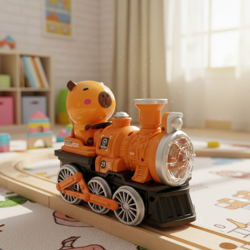 Tren De Juguete A Vapor Con Luz Y Sonido A Pilas Vapor - Imagen 3
