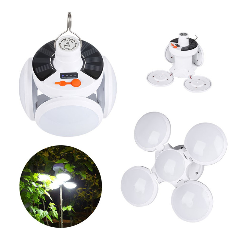 Luz De Emergencia Para Exteriores Recargable USB Y Carga Solar - Imagen 8