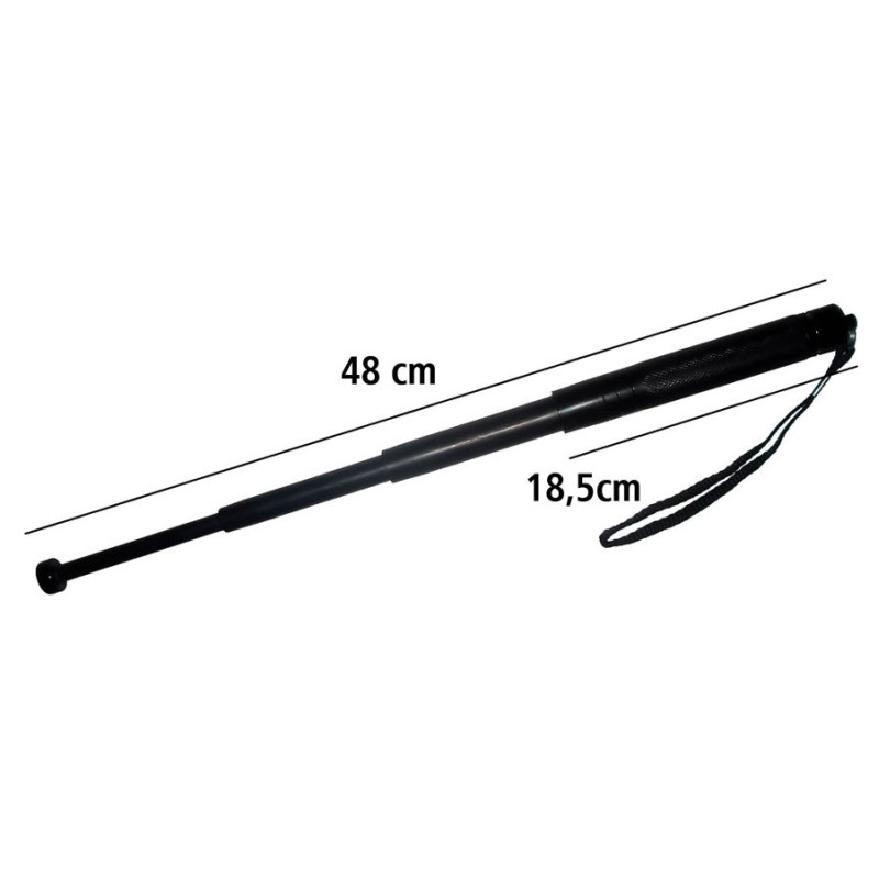 Baston Extensible Tonfa Cachiporra Retractil Rigida Defensa - Imagen 4