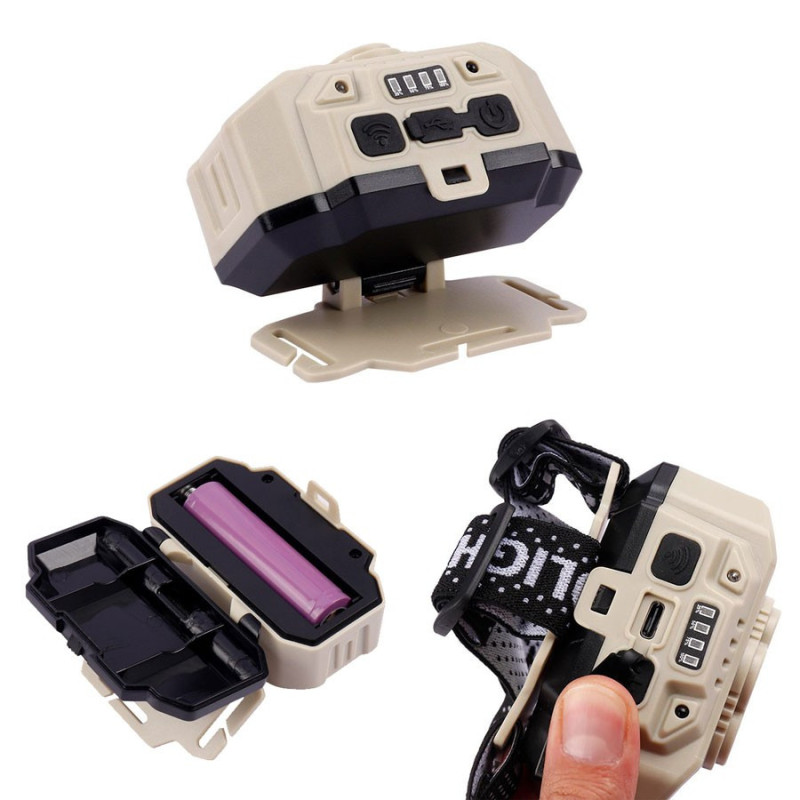 Linterna Vicha Minero LED Recargable USB Encendido Con Sensor - Imagen 8