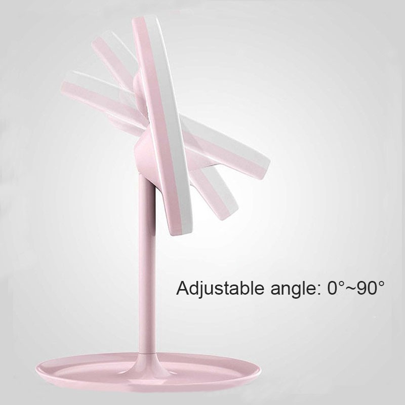 Espejo Doble Aumento 360° Luz Led Maquillaje Carga - Imagen 4