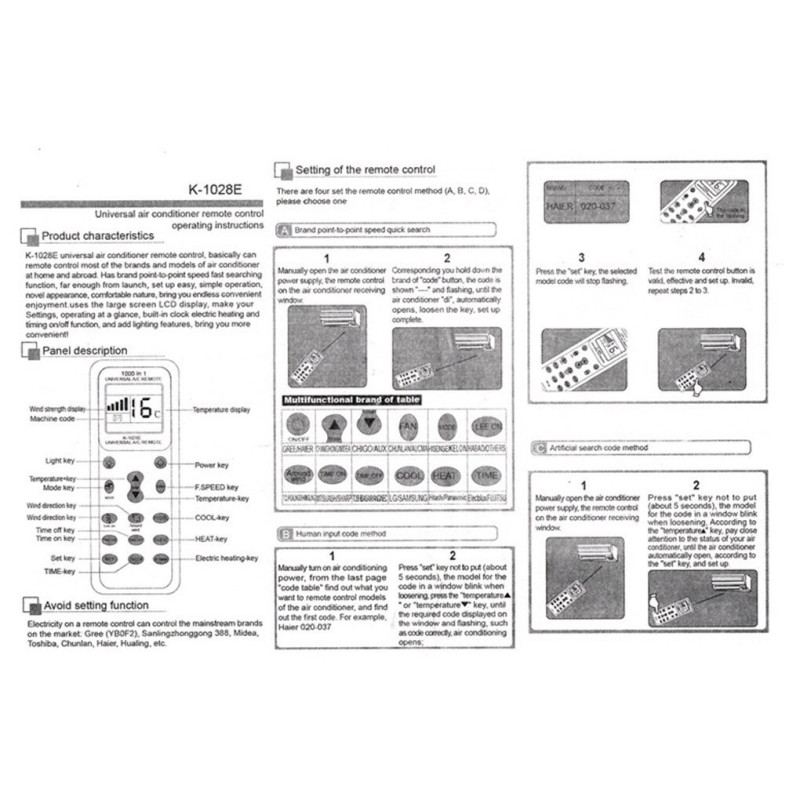 Control Remoto Universal Para Aire Acondicionado - Imagen 5