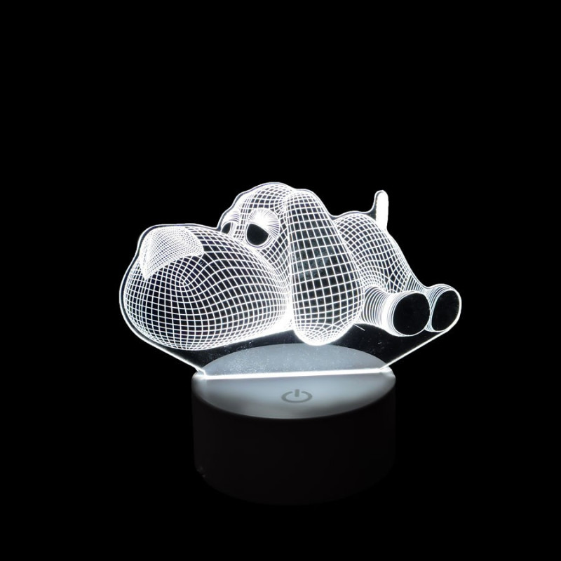 Lampara Velador Led 3D De Escritorio Conección USB 3 - Imagen 5