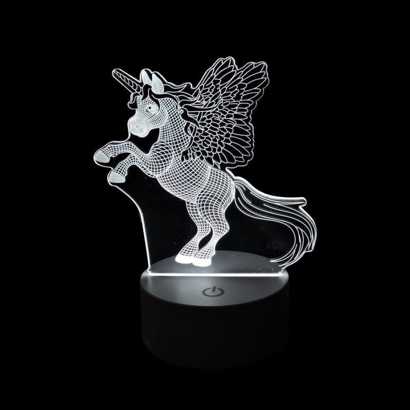 Lampara Velador Led 3D De Escritorio Conección USB 3 - Imagen 6