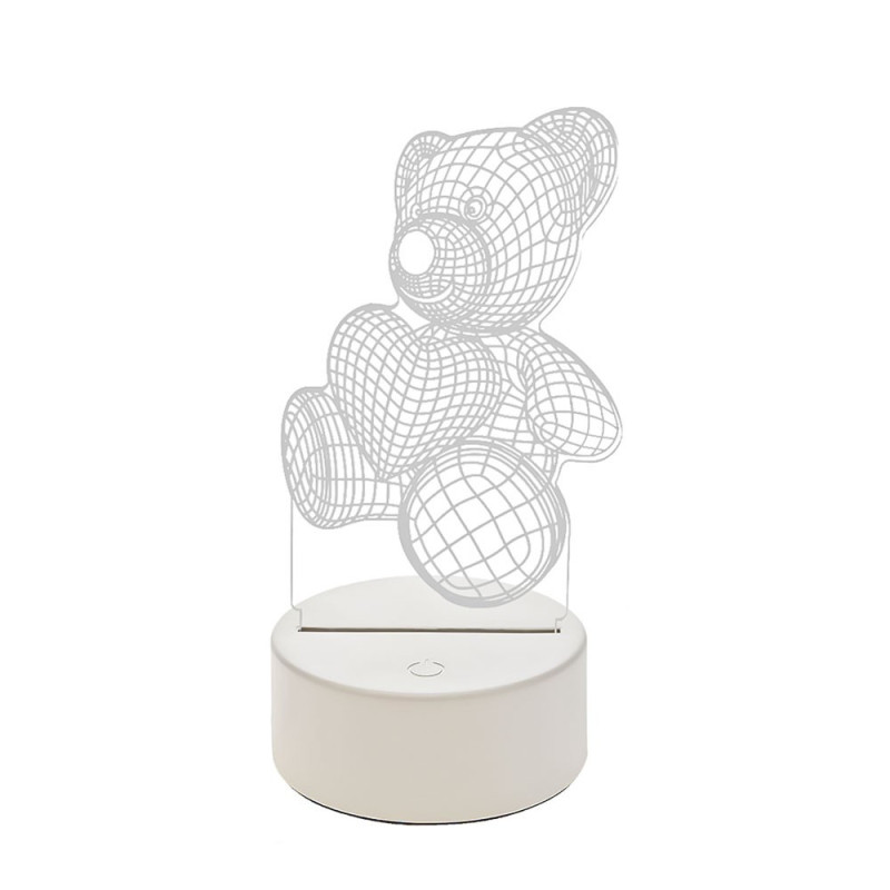 Lampara Velador Led 3D De Escritorio Conección USB 3 - Imagen 7