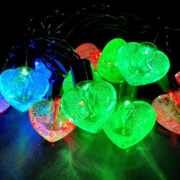 Alternative view of Guirnalda Luminosa Led RGB En Forma De Corazon
