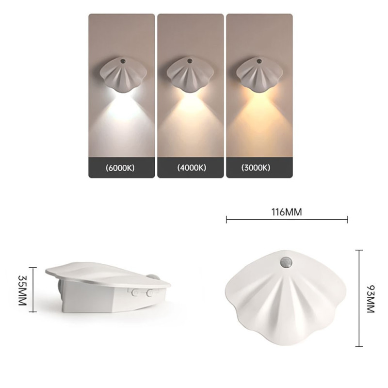 Luz De Pared Regulable Con Sensor De Movimiento Carga USB - Imagen 3