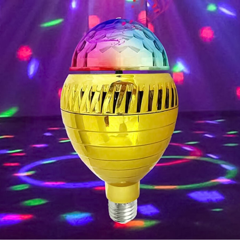 Foco Parlante Luz LED RGB Bombilla Discoteca Luces Y Sonido - Imagen 2