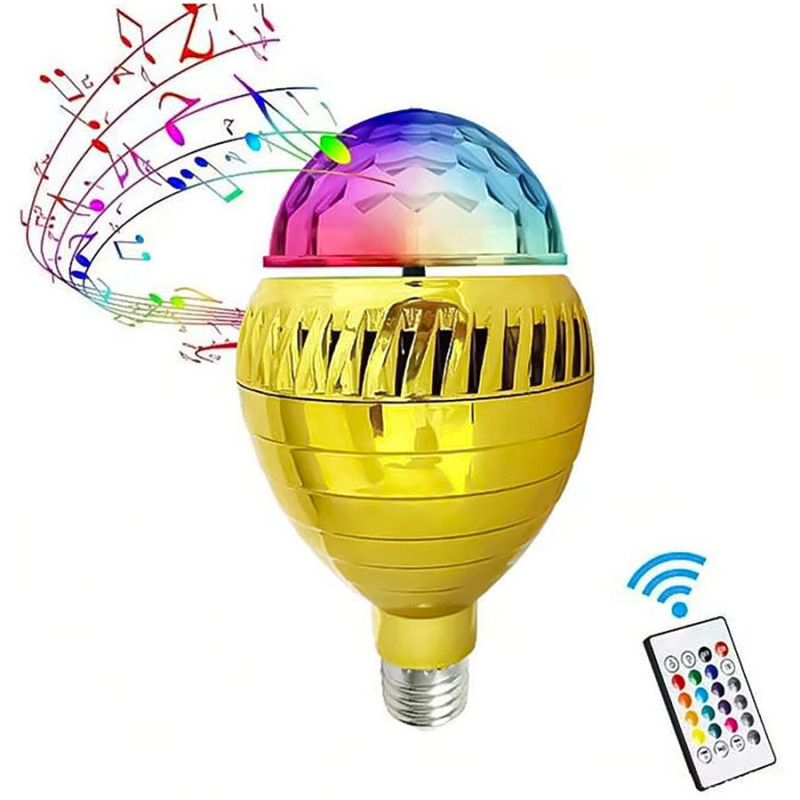 Foco Parlante Luz LED RGB Bombilla Discoteca Luces Y Sonido - Imagen 3