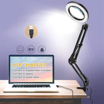 Alternative view of Aro De Luz Led Con Lupa Y Brazo Articulado Velador De