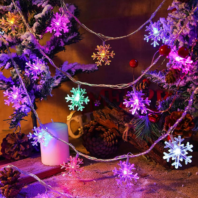 Guirnalda Luminosa Luz Blanco Calido Navidad Para Interiores 3.4 - Imagen 3