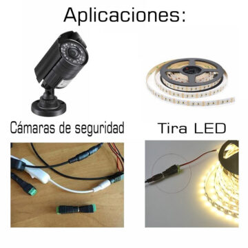 Alternative view of Ficha Plug Macho Jack 5.5 X 2.1mm Bornera Led Camaras
