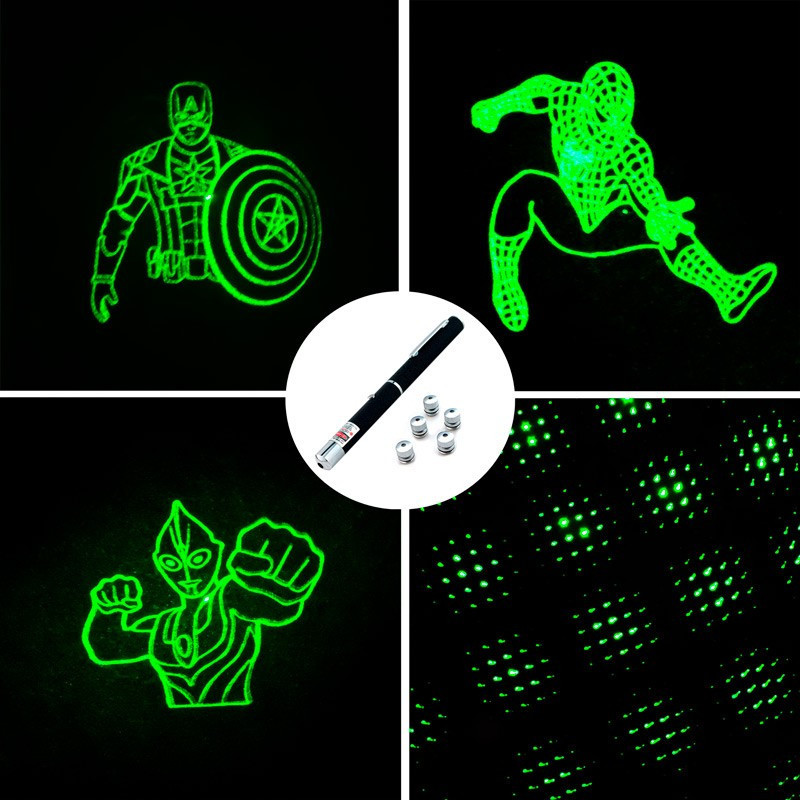Puntero Laser Largo Alcance 5 en 1 Potente Astronomia Y - Imagen 3