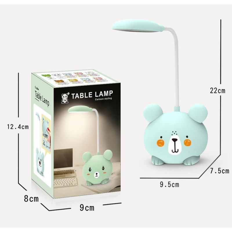 Lampara Infantil Led De Escritorio Luz Blanca Recargable Con - Imagen 6