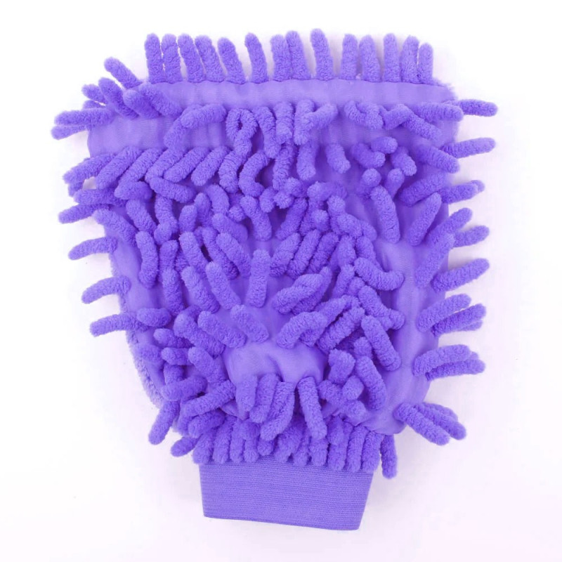 Guante De Microfibra Manopla Lavado Auto Doble Cara Superficies - Imagen 4