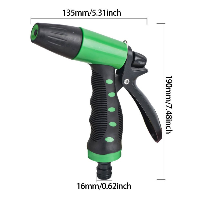 Pistola De Riego Para Manguera De Jardin Chorro A - Imagen 2