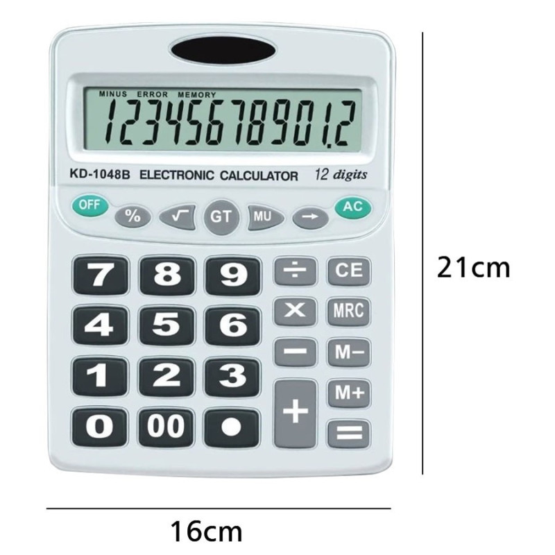 Calculadora Gigante 12 Digitos Porcentaje Raiz - Imagen 3