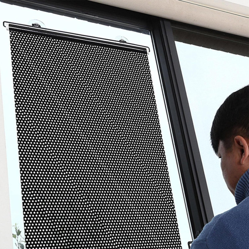 Parasol Cortina Enrrollable De Ventana Para Auto - Imagen 2