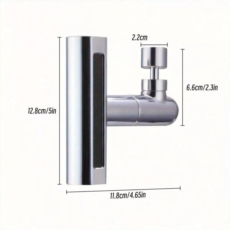 Canilla Adaptador Extensión De Grifo Giratorio 360° 4 Tipo De - Imagen 6