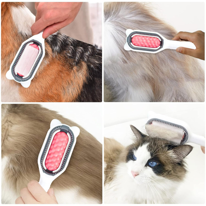 Peine Para Mascotas Porta Toalla Descartable Aseo Perros Y - Imagen 2